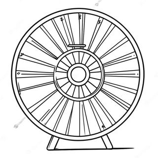 Colorful Wheel Of Fortune Spinning Wheel Coloring Page 69765-55229