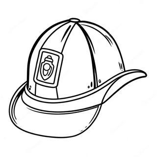 Fireman Hat Coloring Pages