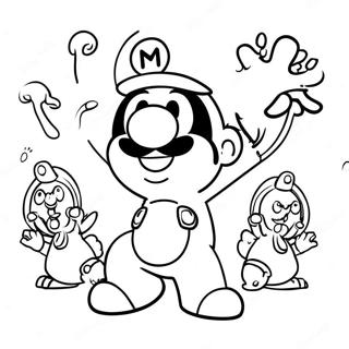 Mario Rabbids Coloring Pages