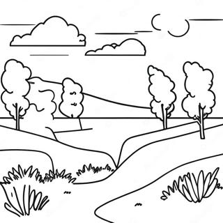 Melancholic Landscape Coloring Page 6981-5561