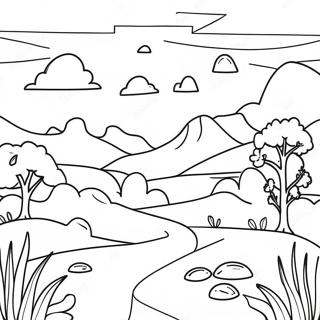 Melancholic Landscape Coloring Page 6981-5562