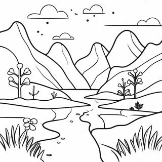 Melancholic Landscape Coloring Page 6981-5564