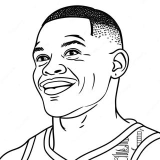 Russell Westbrook Coloring Pages