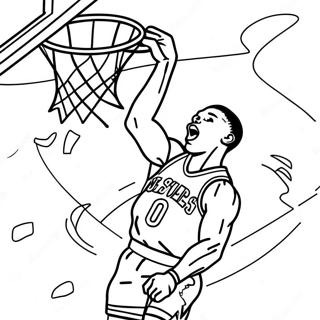 Russell Westbrook Coloring Pages