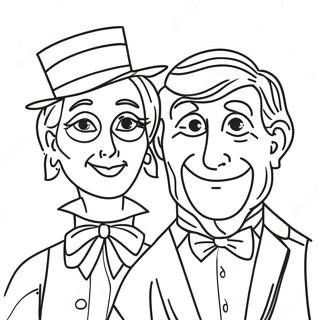 Mr And Mrs Coloring Pages