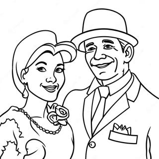 Mr And Mrs Coloring Page 69844-55270