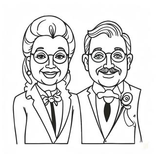 Mr And Mrs Coloring Page 69844-55271