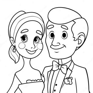 Cute Mr And Mrs Coloring Page 69845-55293