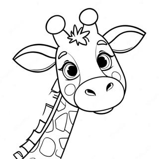 Happy Geoffrey The Giraffe Coloring Page 69875-55317