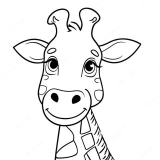 Happy Geoffrey The Giraffe Coloring Page 69875-55320