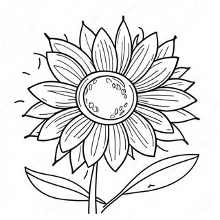 Colorful Flower Seed Coloring Page 69895-55351