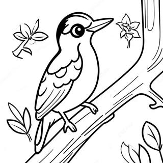 Woodpecker Coloring Pages