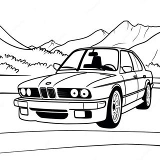 Bmw M5 색칠하기 페이지