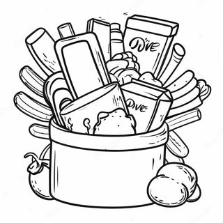 Food Drive Coloring Page 69984-55407