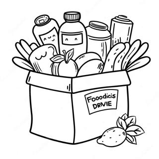 Food Drive Coloring Page 69984-55408