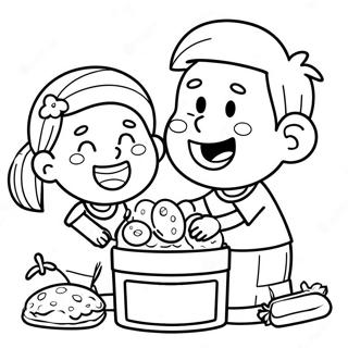 Food Drive Coloring Pages