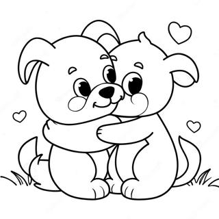 Hug Coloring Pages