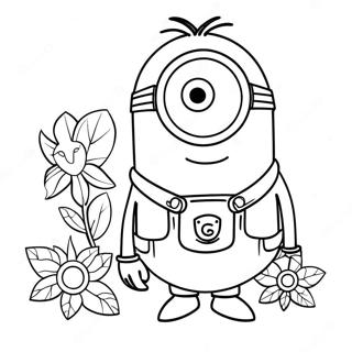 Minion Kevin Coloring Pages