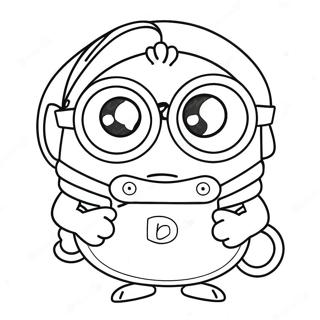 Minion Kevin Coloring Pages