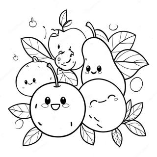 Joyful Fruit Of The Spirit Coloring Page 7001-5605