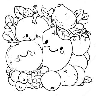 Joyful Fruit Of The Spirit Coloring Page 7001-5608