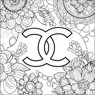 Chanel Logo Ausmalbild 70034-55431