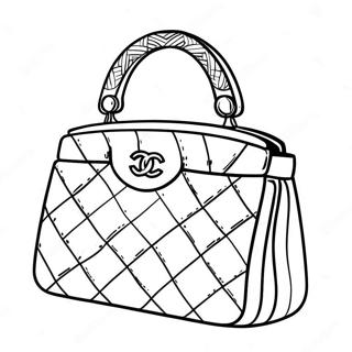 Chanel Handtasche Ausmalbild 70035-55433