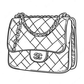 Chanel Handtasche Ausmalbild 70035-55436