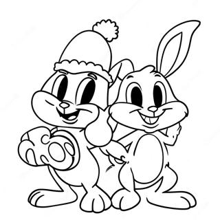 Looney Tunes Jouluhahmot Väritettävä Sivupohja 70064-55443