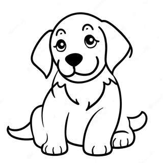 Golden Retriever Coloring Pages