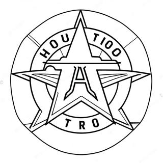 Houston Astros Logotyp Färgläggningssida 70114-55487