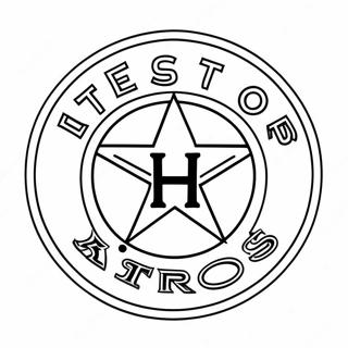 Houston Astros Logo Kleurplaat 70114-55488