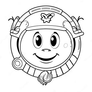 Astros Maskot Orbit Färgläggningssida 70115-55492