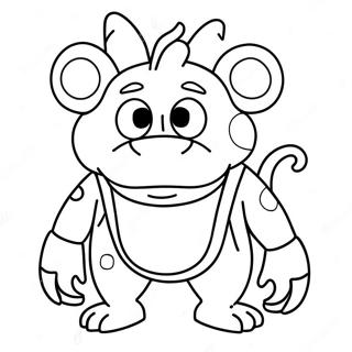 Colorful Bebop Character Coloring Page 70165-55566