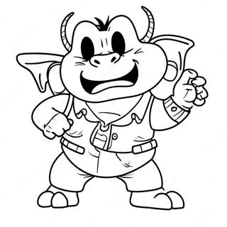 Colorful Bebop Character Coloring Page 70165-55568