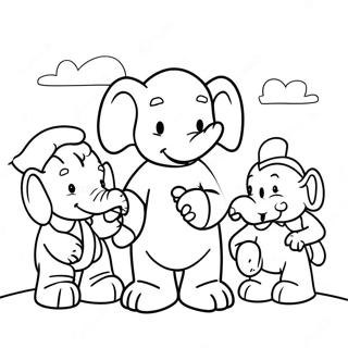 Babar And Friends Coloring Page 70185-55553