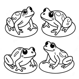 Frog Life Cycle Stages Coloring Page 70214-55572