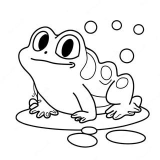 Cute Frog Tadpole Coloring Page 70215-55602