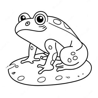 Cute Frog Tadpole Coloring Page 70215-55603