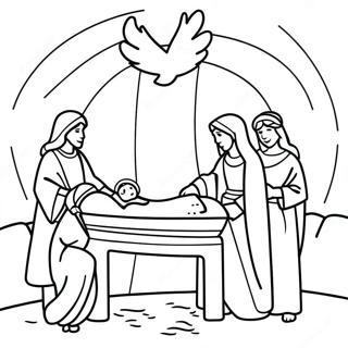 Manger Scene Coloring Page 70254-55614