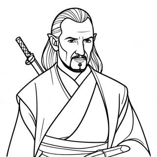 Qui Gon Jinn Pagini De Colorat