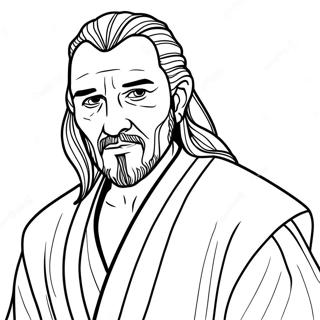 Qui Gon Jinn Coloring Page 70264-55599