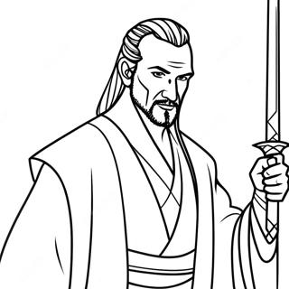 Qui Gon Jinn Coloring Page 70264-55600