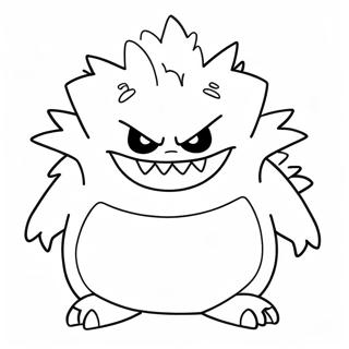 Creepy Gengar Coloring Page 70305-55638