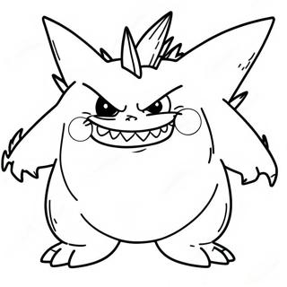 Creepy Gengar Coloring Page 70305-55639