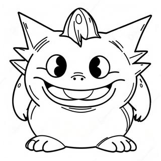 Creepy Gengar Coloring Page 70305-55640