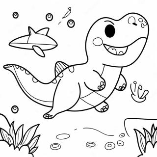 Dinosaur Shark Coloring Pages