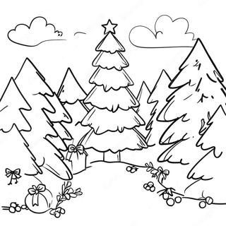 Christmas Tree Farm Coloring Pages