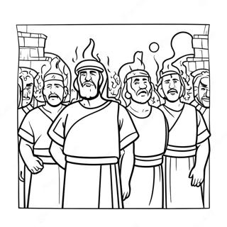 Shadrach Meshach And Abednego Coloring Pages