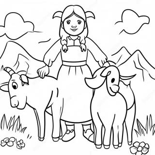 Heidi Coloring Pages